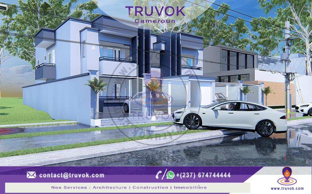 Immeuble de deux niveaux.